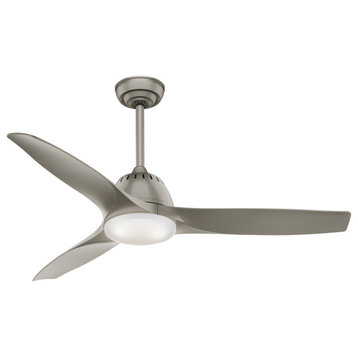CASA 59152 Wisp with LED Light Bronze Blades 52" Painted Pewter
