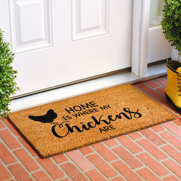Calloway Mills Home is Where my Chickens are Doormat, 24x48