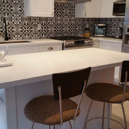 Profile I | Matte White Cabinet Doors - Kitchen Cabinetry