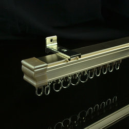 CHR7920 Rose Gold Wall Mounted Custom Made Length Single Curtain Tracks and Rail - Window Treatment Accessories