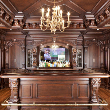Dark mahogany handcrafted bar Washington, DC
