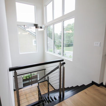 Project #70 | Open-Riser Staircase with Cable Railing