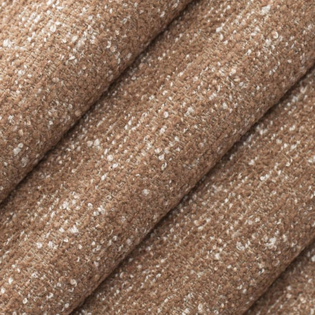 Brown Performance Textured Tweed Upholstery Fabric by the Yard