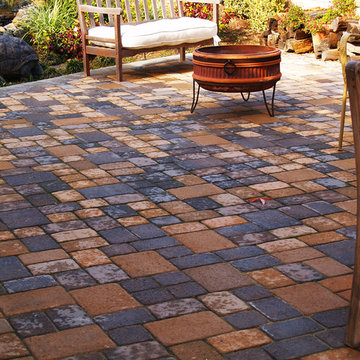 Pavers Patio After a Light Rain, Lompoc CA