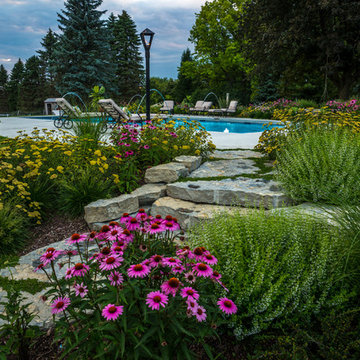Backyard Pool, Patio, Perennials, and FUN in Barrington, IL