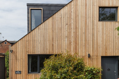 Contemporary house exterior in Surrey.