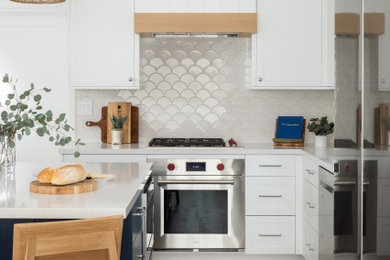Example of a beach style kitchen design in Orange County