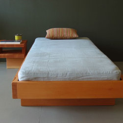 Float Daybed - Douglas Fir - End View - Indoor Chaise Lounge Chairs