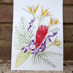 Tropical flowers - Paintings