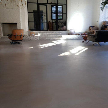 Badezimmer und Microzementboden in einem Kreuzberger Loft
