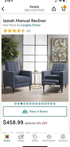 Recliner Chair Suggestions