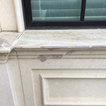 Texas Crème Limestone Sill Repair