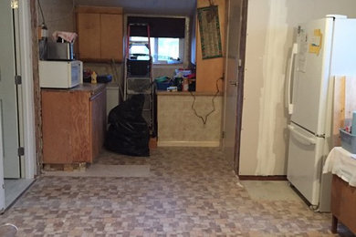 Clean European Style in an Old, Tired Home