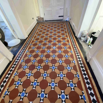 Victorian Tiled Hallway restoration in Urmston