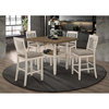 Coaster Sarasota Wood Counter Height Chairs Gray and Rustic Cream