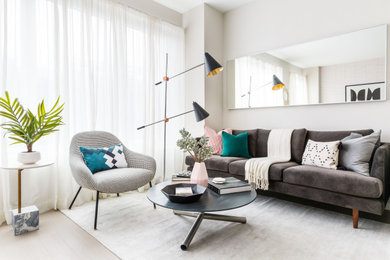 Living room photo in New York