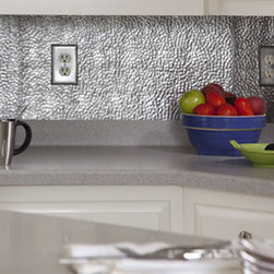 Fasade Hammered, Crosshatch Silver - Home Decor