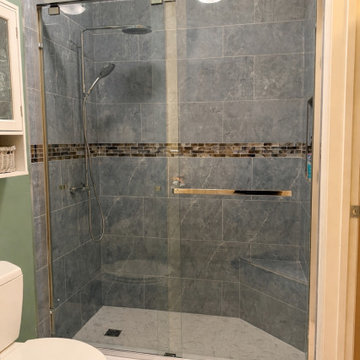 Walk-In Shower Conversion with Schluter Waterproofing System