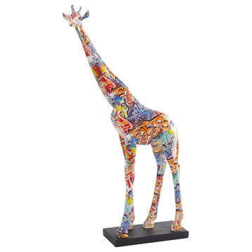 Eclectic Multi Colored Resin Sculpture 563381