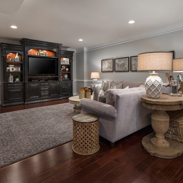Icy Blue Wooden Ping-Pong Basement