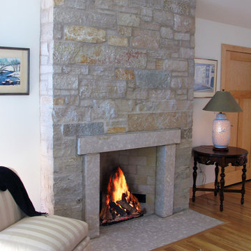 Fireplaces using Buechel Stone