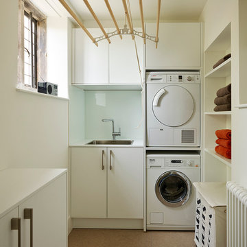 Perfectly at Home - bulthaup b3 kitchen in Flint and White