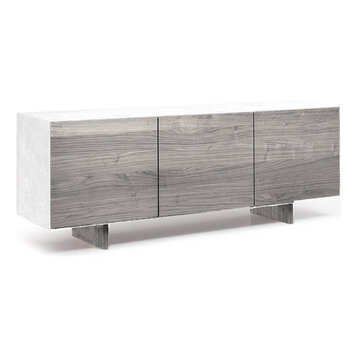Thin Sideboard, White/Gray