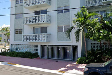 Example of a minimalist exterior home design in Other