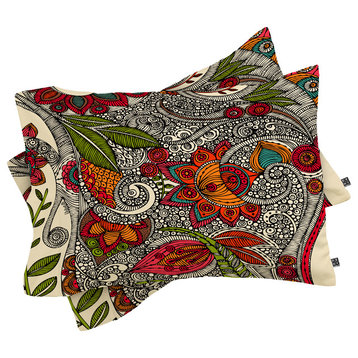 Deny Designs Valentina Ramos Random Flowers Pillow Shams, Queen