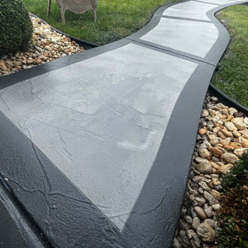 Decorative Concrete Overlay Driveway & Entryway