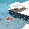 Hibiscus Ceramic Swimming Pool Mosaic 9"x10", Yellow