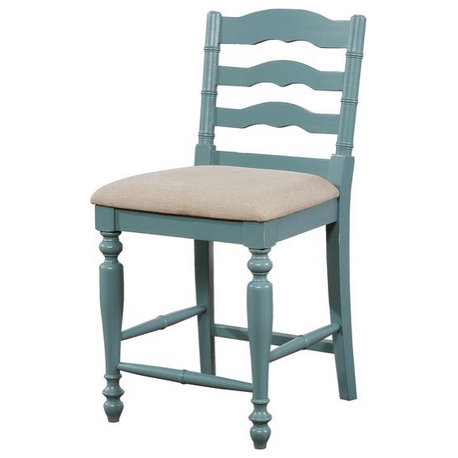 Melva Antique Blue Counter Stool