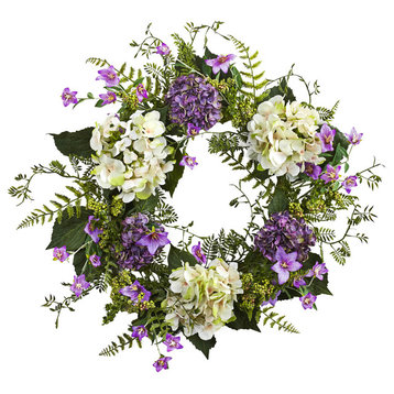 24'' Hydrangea Berry Wreath