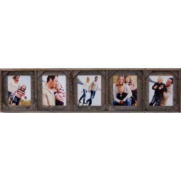 Collage Picture Frame With 5 Openings And Cornerblocks, 8x10