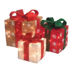 northlight seasonal gold green and cream gift boxes christmas yard art 3 piece - Outdoor Christmas Decorations Gift Boxes northlight seasonal gold green and cream gift boxes christmas yard art 3 piece - Outdoor Christmas Decorations Gift Boxes
