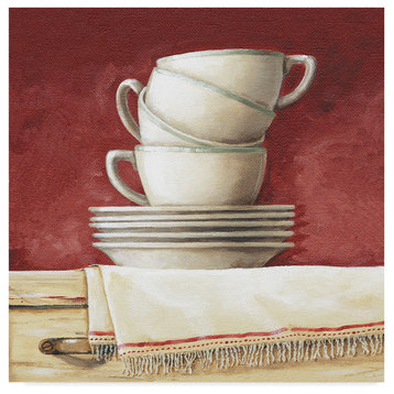 "Cups and Saucers" by Lisa Audit, Canvas Art