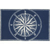 Frontporch Compass Indoor/Outdoor Rug, Navy, 2'6x4'