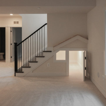 Project #65 | Contemporary Staircase with Vertical Metal Balusters