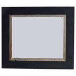 My Barnwood Frames - Black Myrtle Beach, Rustic Wood Picture Frame, 20"x20" - *PLEASE NOTE - Glass is included with frame sizes 16x20 or smaller. Larger sizes do not include glass due to the high risk of breakage in shipping. These beautiful black rustic frames are a customer favorite. Handcrafted from knotty alder wood painted black and accented with a 1/2 inch barnwood inset, our black Myrtle Beach frame series is a true classic. One of our most versatile frames, this black frame is the perfect gift. Each picture frame will accommodate one photo or print and can be hung horizontally or vertically.   We craft each of our rustic wood frames to withstand generations of use. Corners are glued and secured with a screw so they won't separate. These are not mass-produced in China. These beautiful frames are handcrafted one at a time right here in the USA. Frame width: 2 inches. Can be hung horizontally or vertically. Made in USA