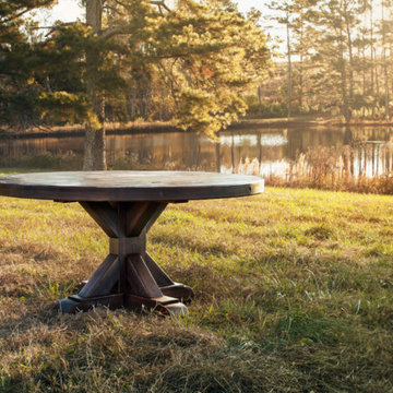 Rustic Trades Pedestal Dining Table