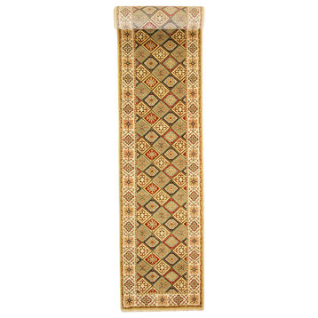 2'8x17'11, Handmade Luxury Baktiari Rug