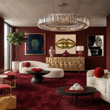 Red and White make a Bold Statement