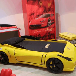 Yellow Ferrari Car Bed - Products
