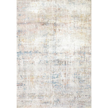 Valley Modern Area Rug, Gray/Blue, 9'X12'10"