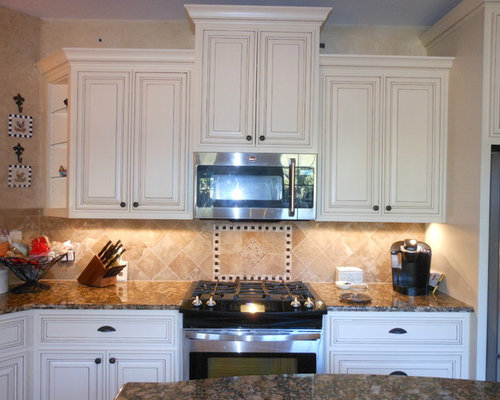 Cream Glazed Cabinets Home Design Ideas, Pictures, Remodel and Decor