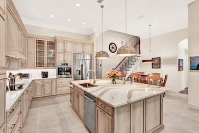 Example of a transitional kitchen design in Jacksonville