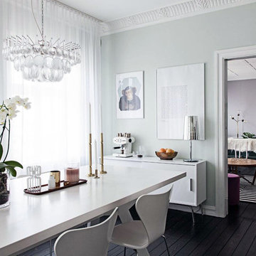 Light Transitional Dining Room