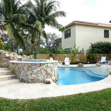 After - Beach Entry Pool with Spa and Grotto
