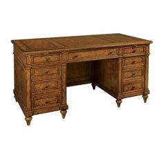 Leather Top Traditional Desks Houzz Hekman Furniture 79110 Urban Ceo 60 Wood Executive Desk Leather