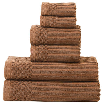 600 GSM Soho Collection  Cotton 6 Pc Towel Set - Java